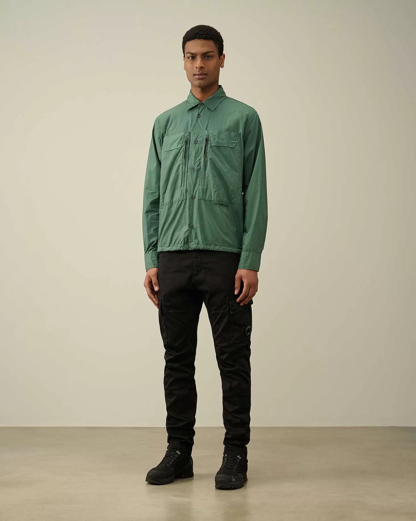cotton_popeline_overshirt_5.webp Homme C.P. Company Surchemises^Cotton Popeline Overshirt