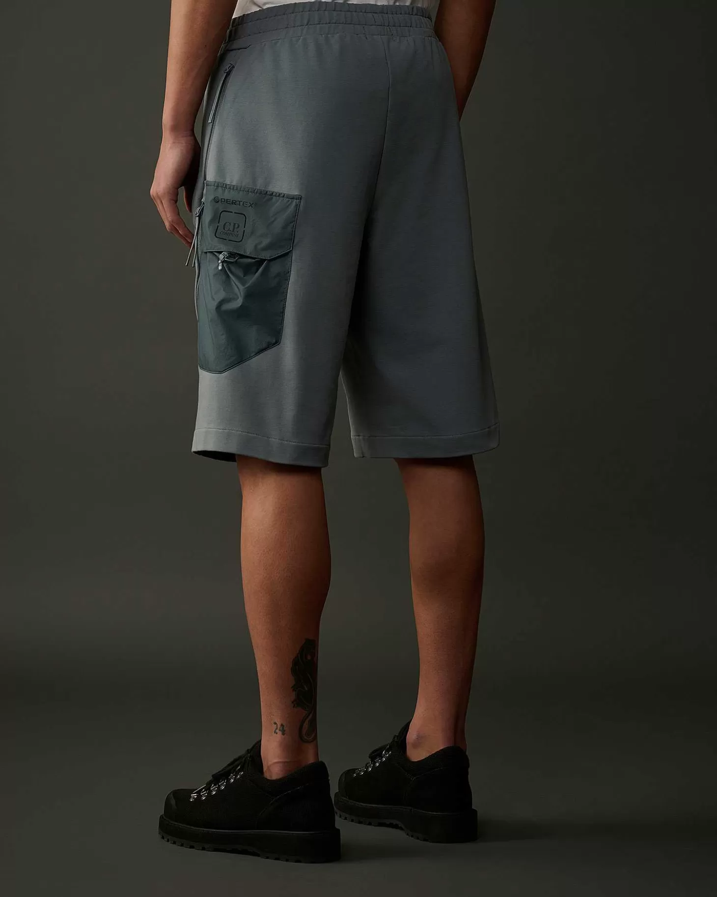 metropolis_series_stretch_fleece_mixed_cargo_shorts_3.webp Homme C.P. Company Metropolis Series^Metropolis Series Stretch Fleece Mixed Cargo Shorts